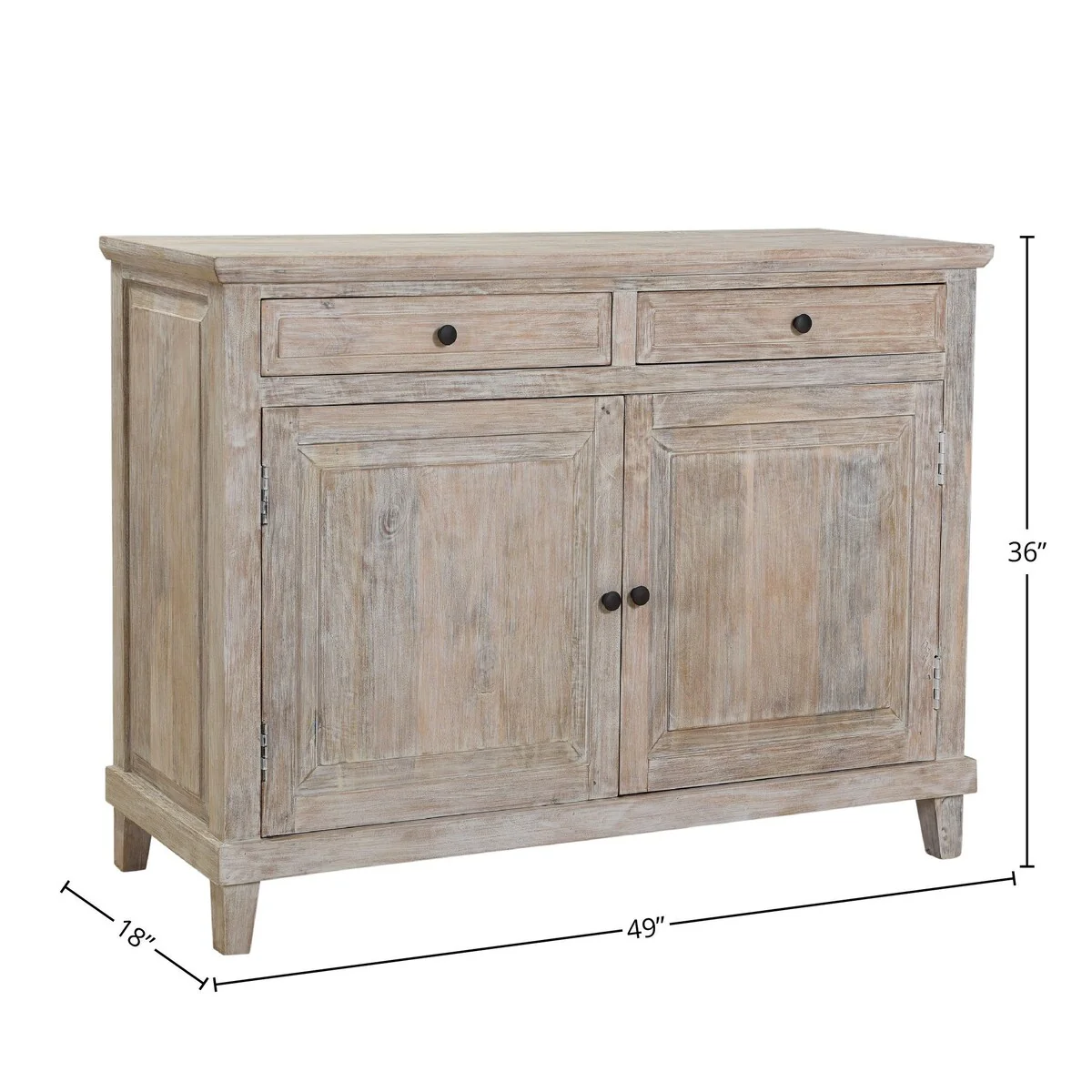 Stella 49 Wide 2-Door Sideboard, Light Gray