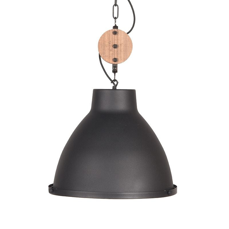 LABEL51 Hanglamp Dock - Zwart Metaal - 42x42x37cm