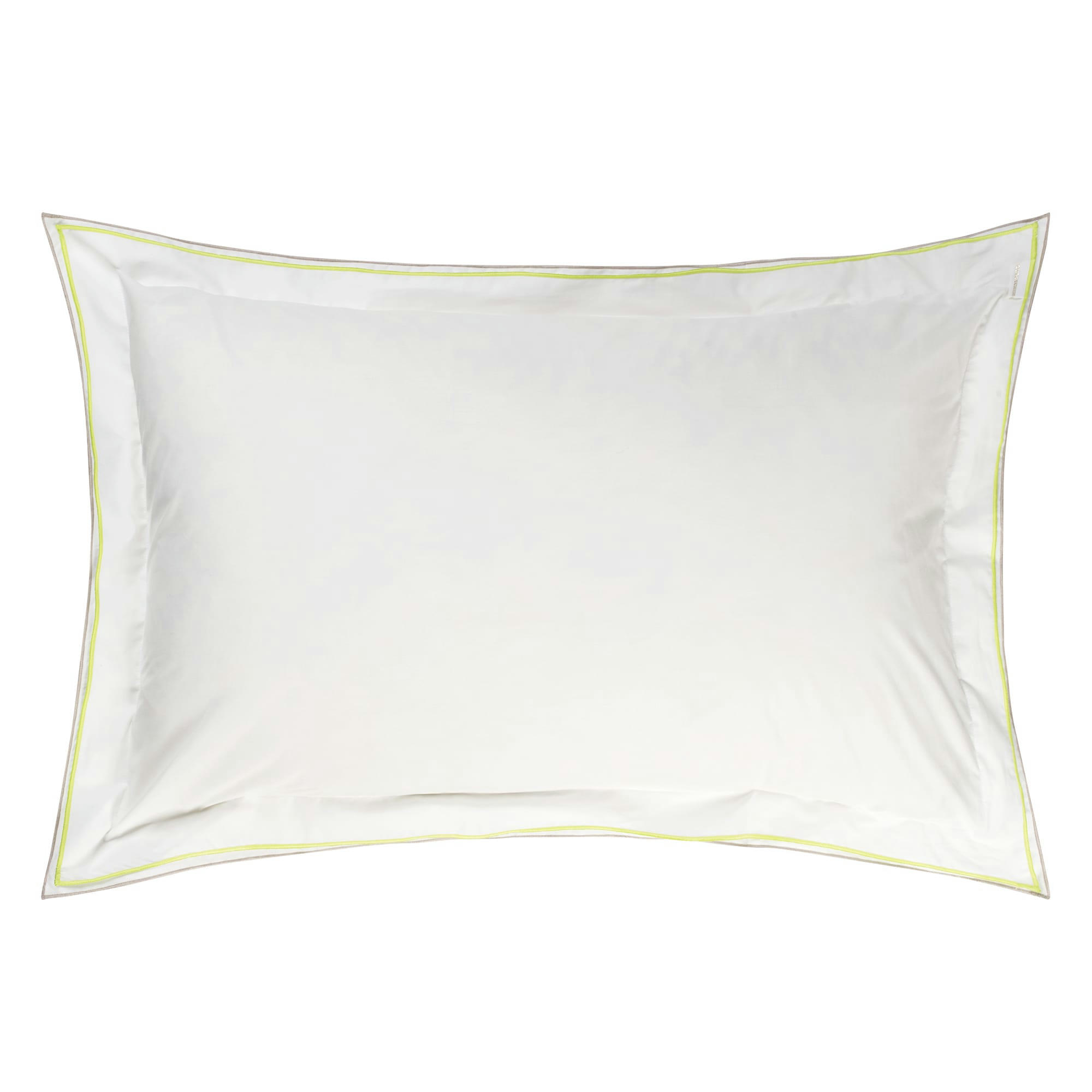 ASTOR - Taie d'oreiller bicolore unie en coton 50x75