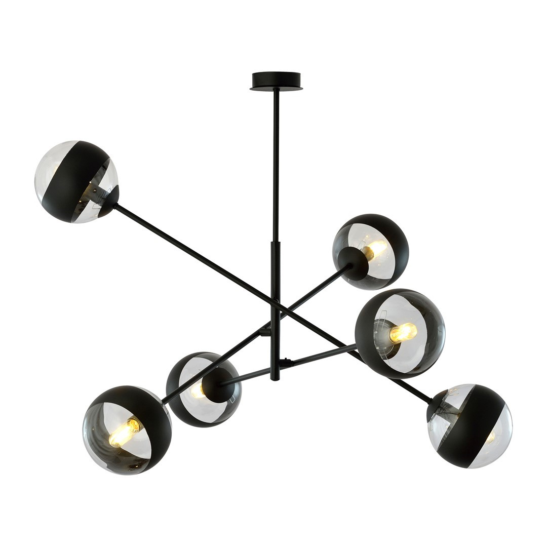 Lampa Sufitowa Linear 6 Black/Stripe