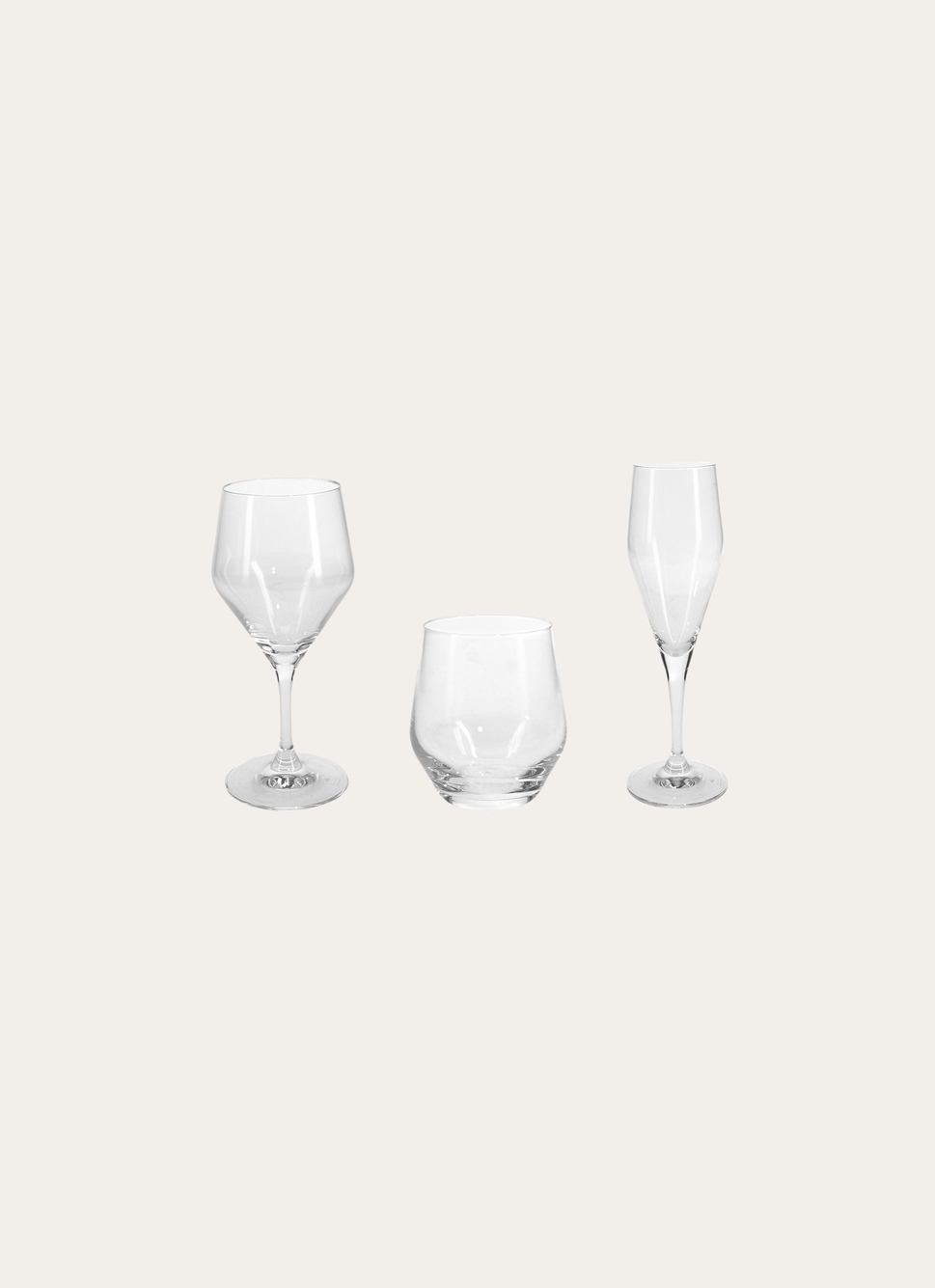 GOBELET EN CRISTALLIN TRANSPARENT