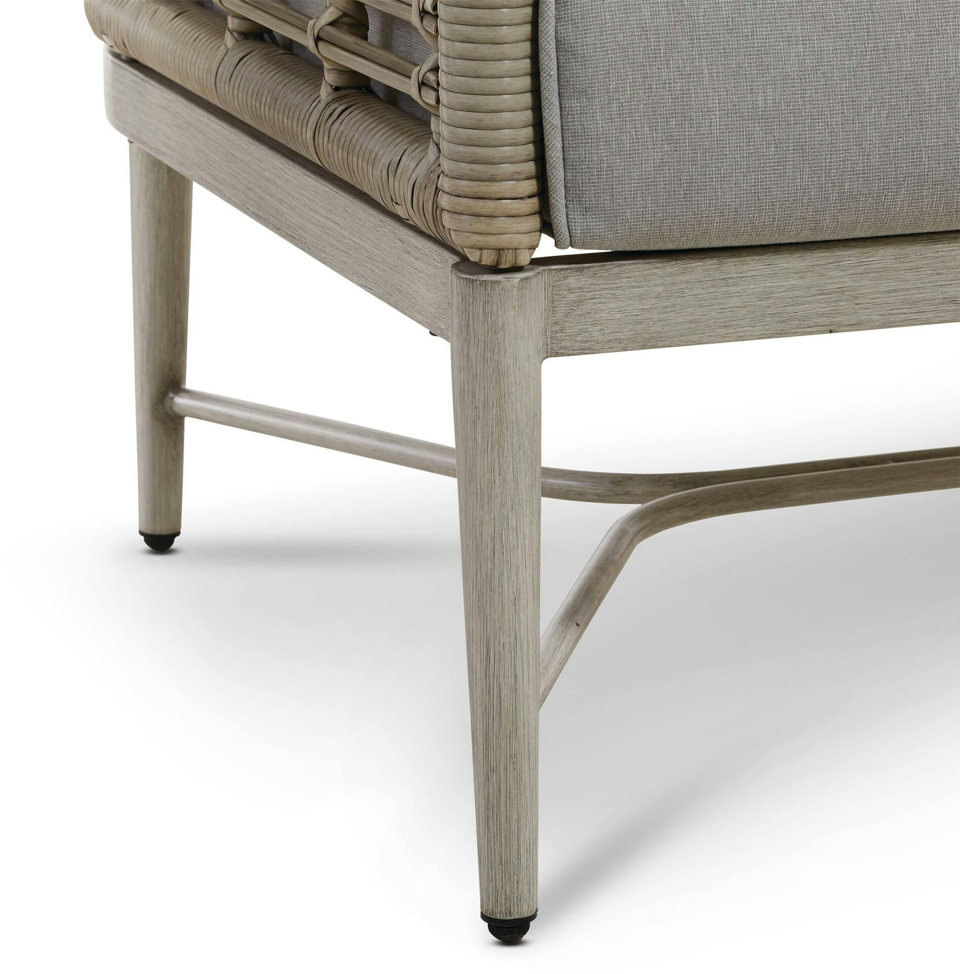 CANVAS Silver Sands All-Weather Wicker Outdoor/Patio Dining Set w/Glass Table & Cover, 4-pc