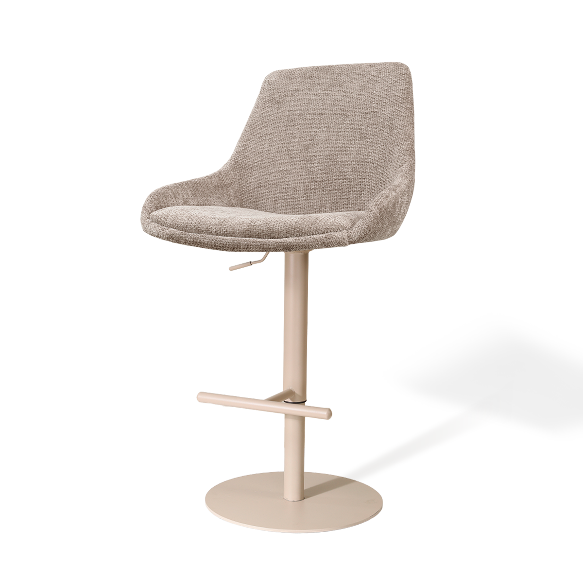 Nolon Niva-Isa tulp barkruk bruin verstelbaar - beige poten
