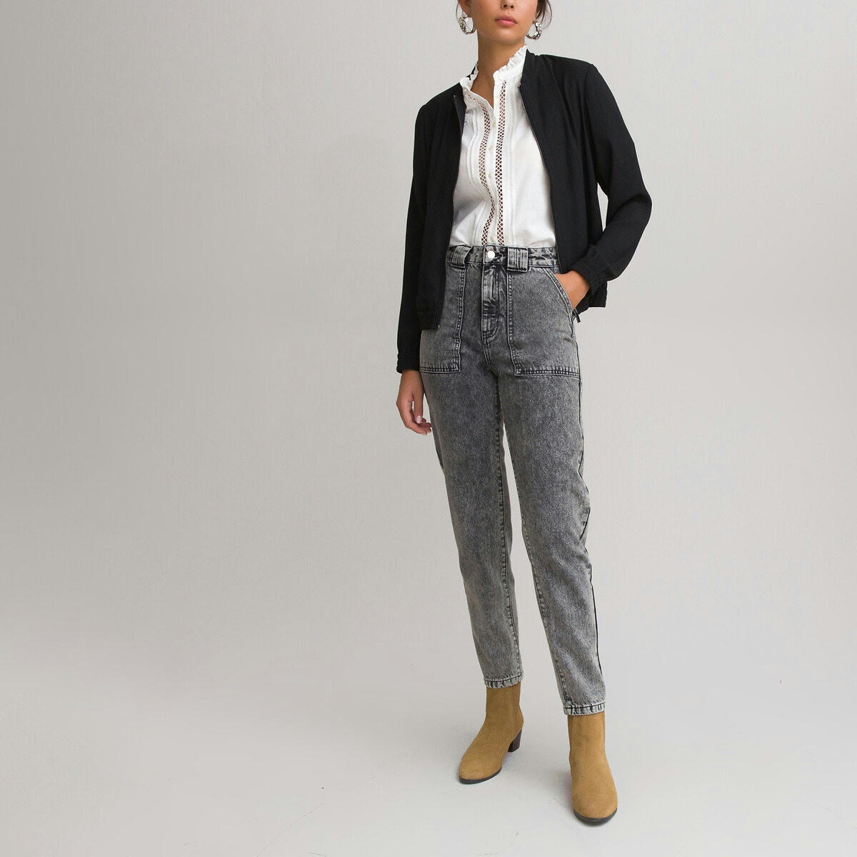 Blouson bomber zippé
