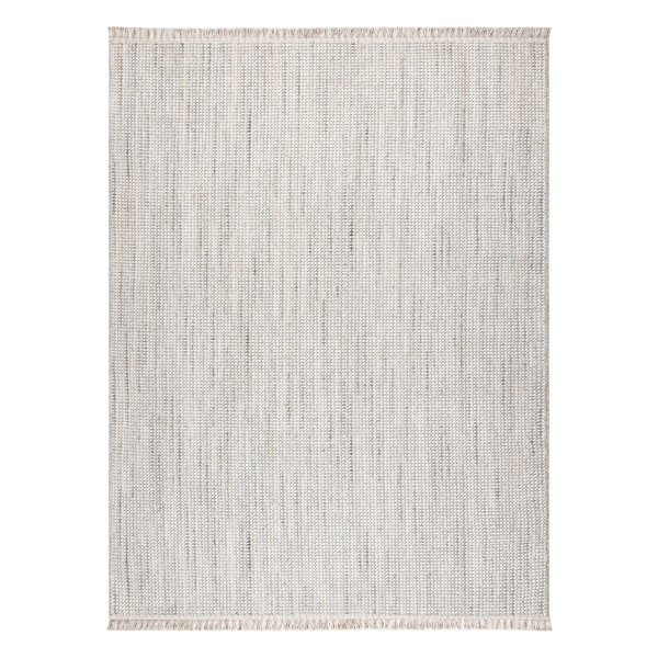 Dywan NANO EO78B Melanż, pętelkowy, płasko tkany biały / 80x150 cm
