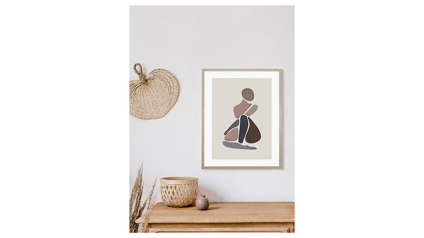 Obraz w ramie Abstract Silhouetta No.1 53x73 cm