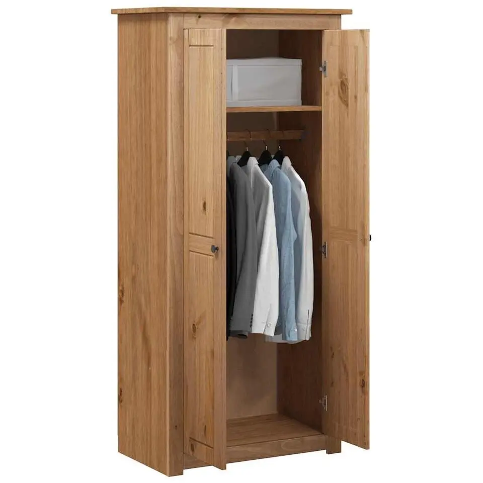 vidaXL - Kledingkast - Bruin - Grenenhout - 80 x 50 x 171.5 cm