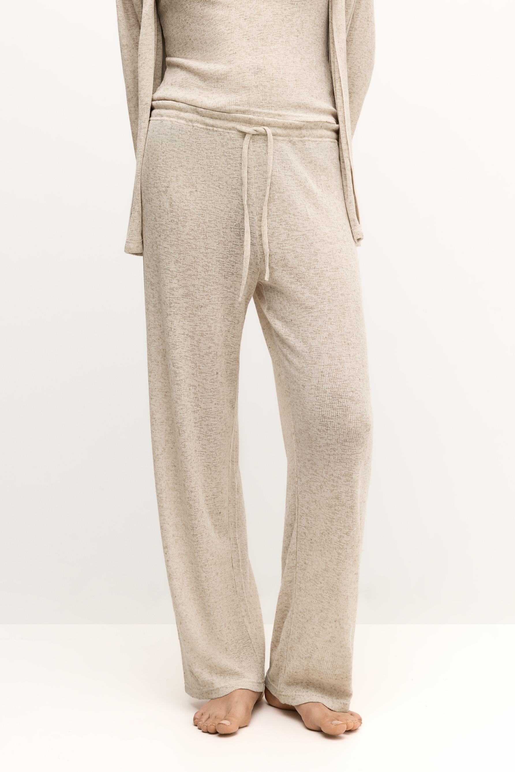 Pantalón pijama punto cortado