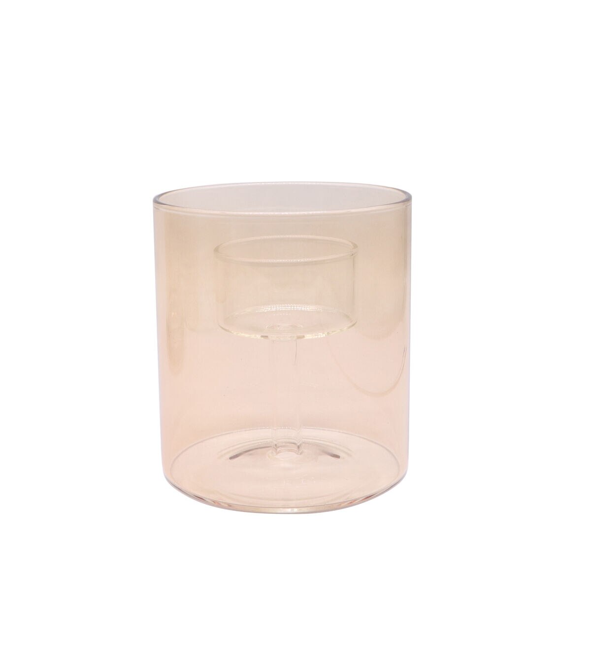 3 Brown Glass Tealight Candle Holder by Place & Time