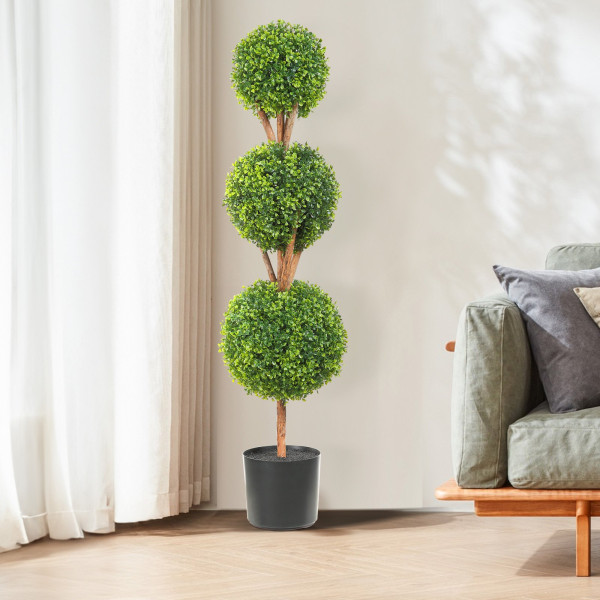 Sztuczna roślina sztuczny bukszpan topiary 2 szt