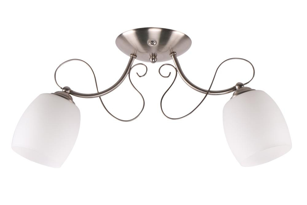 Lampa sufitowa chromowana-biała AMBA 2xE27x40W wym: 26x56x15 cm Candellux