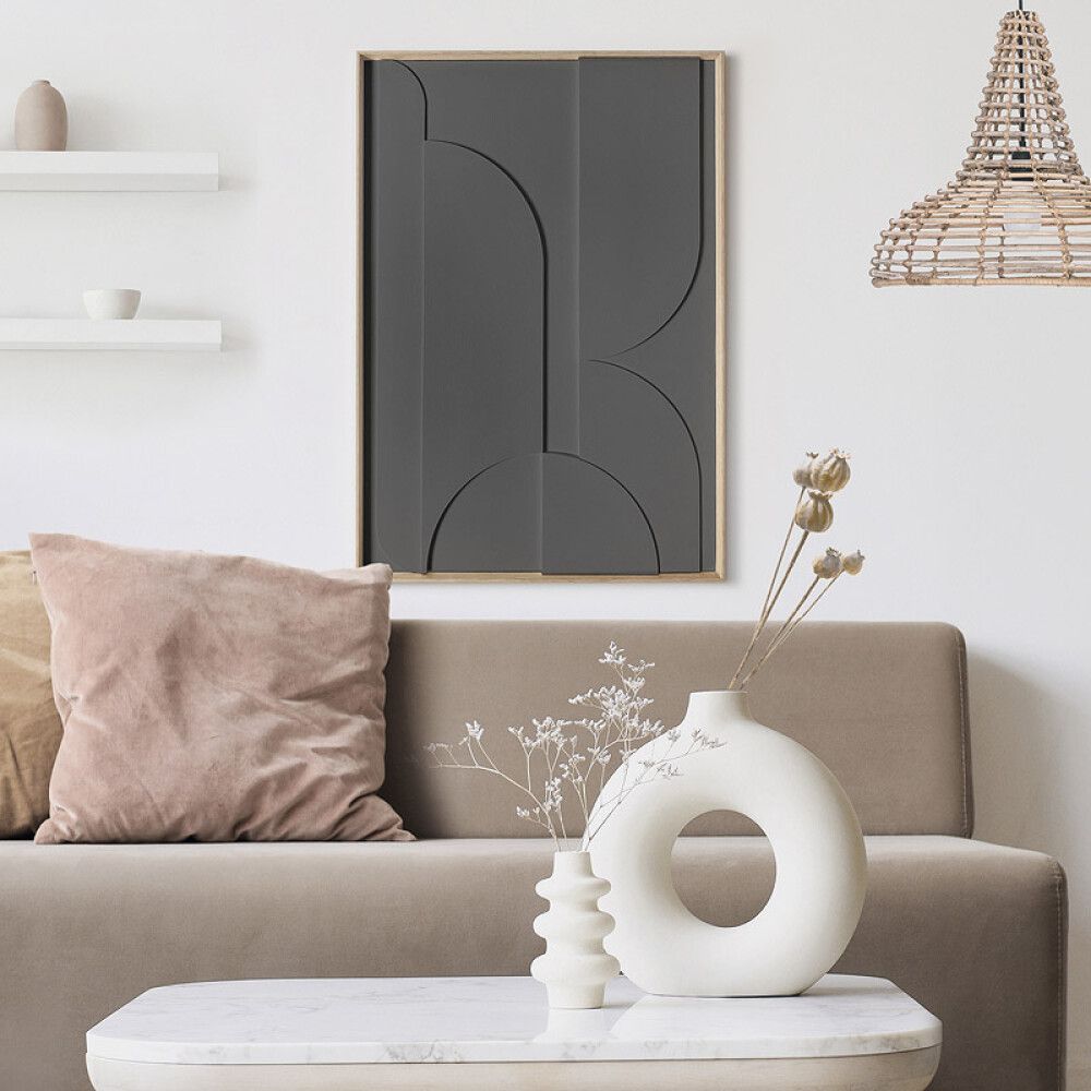 DEKORBILDE REINDERS PUSLEPLATT TRERAMME 50X70CM KULLGRUN