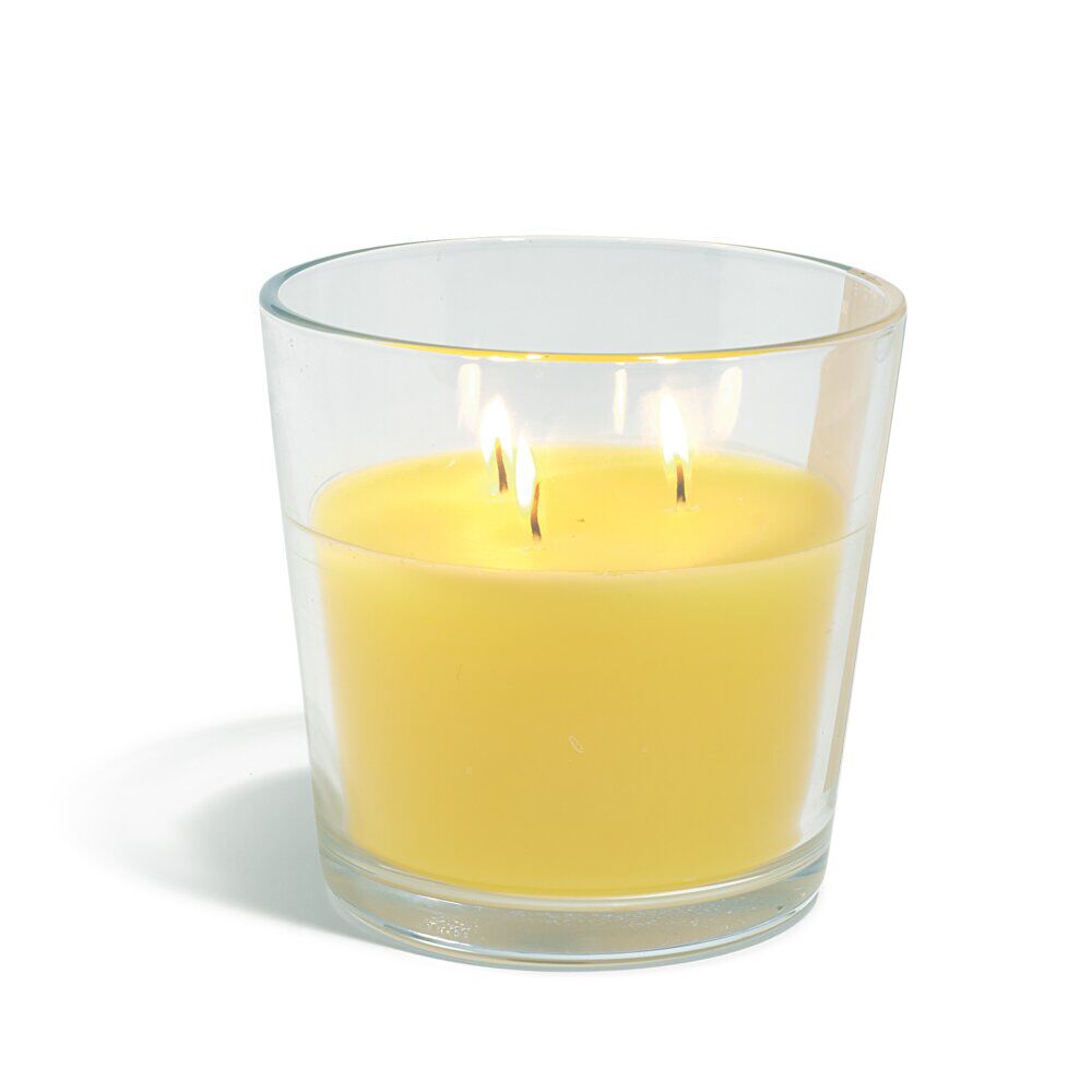Bougie citronnelle 3 mèches Ø13xH12,5cm