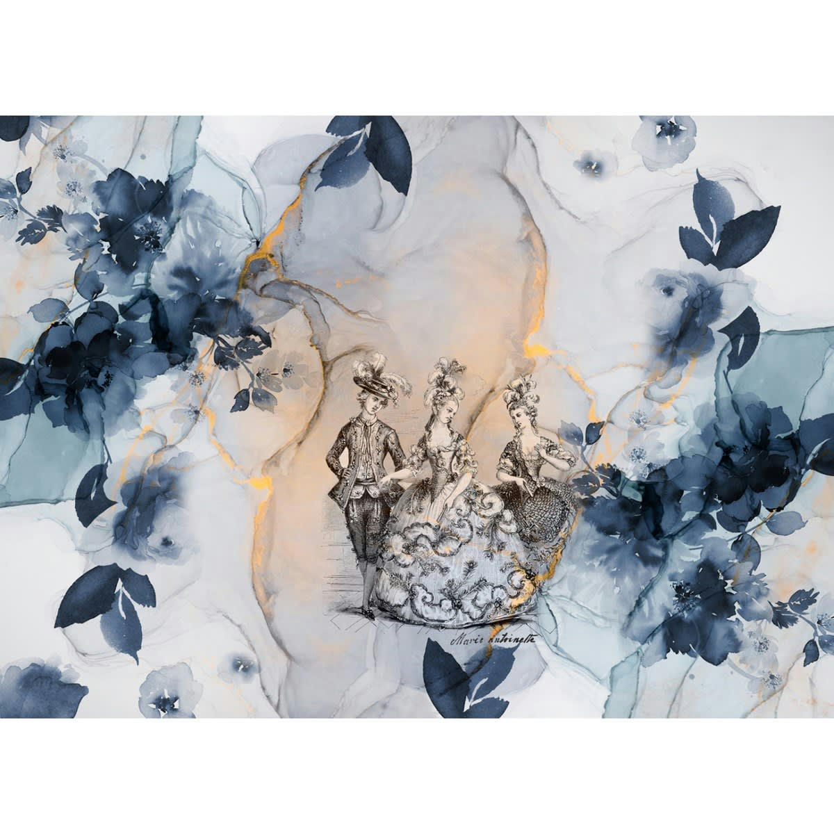 MARIE-ANTOINETTE XL - Papier peint panoramique motif imprimé Multicolore 384x275cm