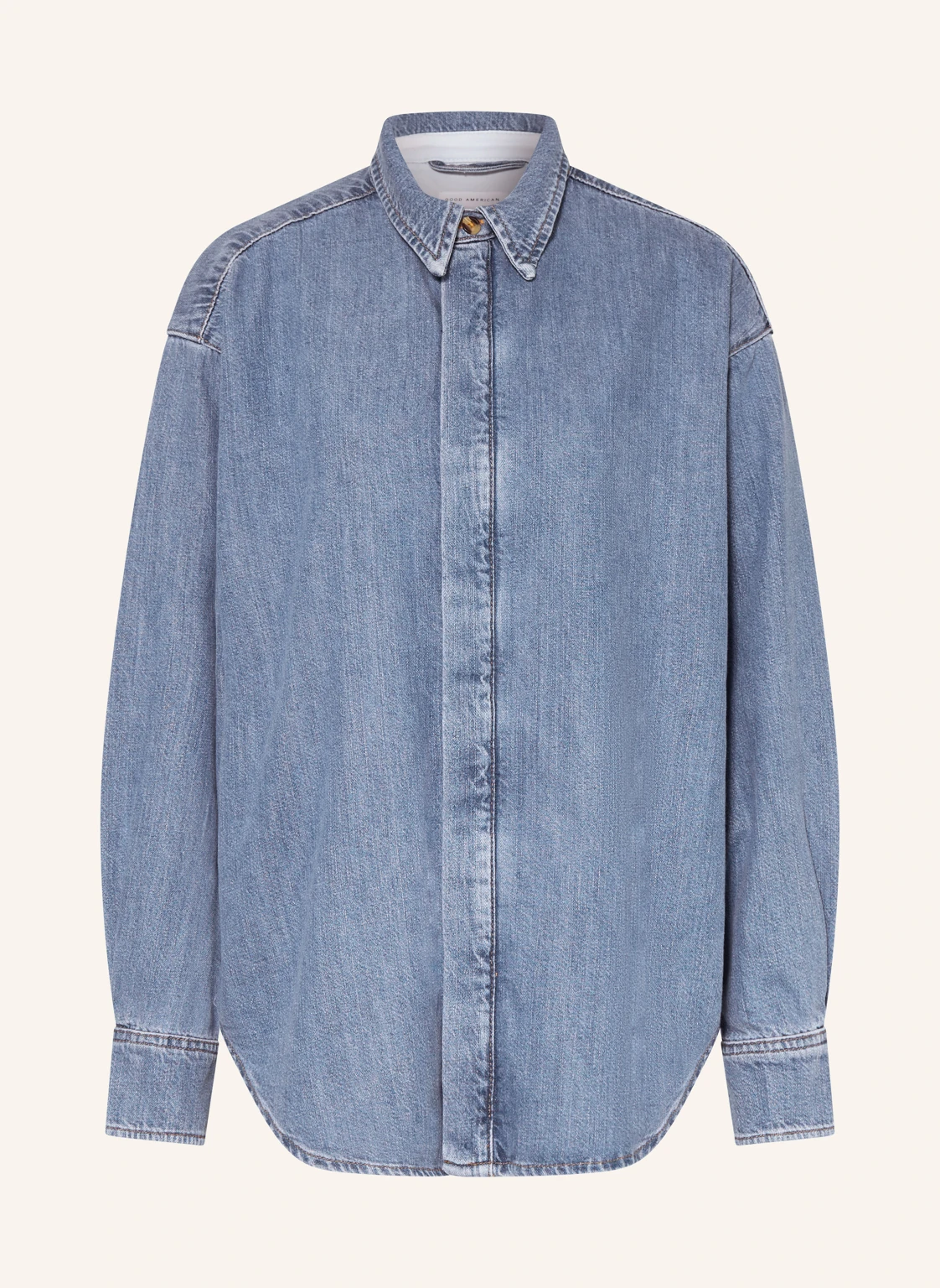 GOOD AMERICAN Overzized-Jeansbluse