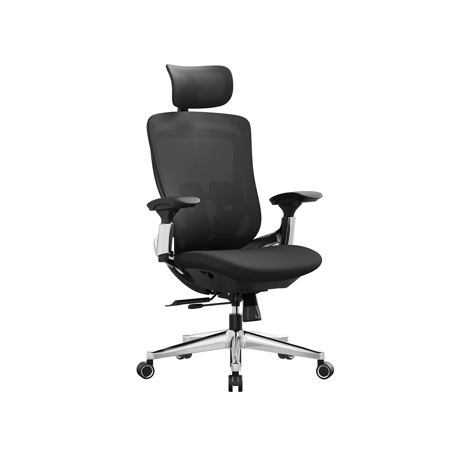 Fauteuil ergonomique réglable en toile avec dossier inclinable