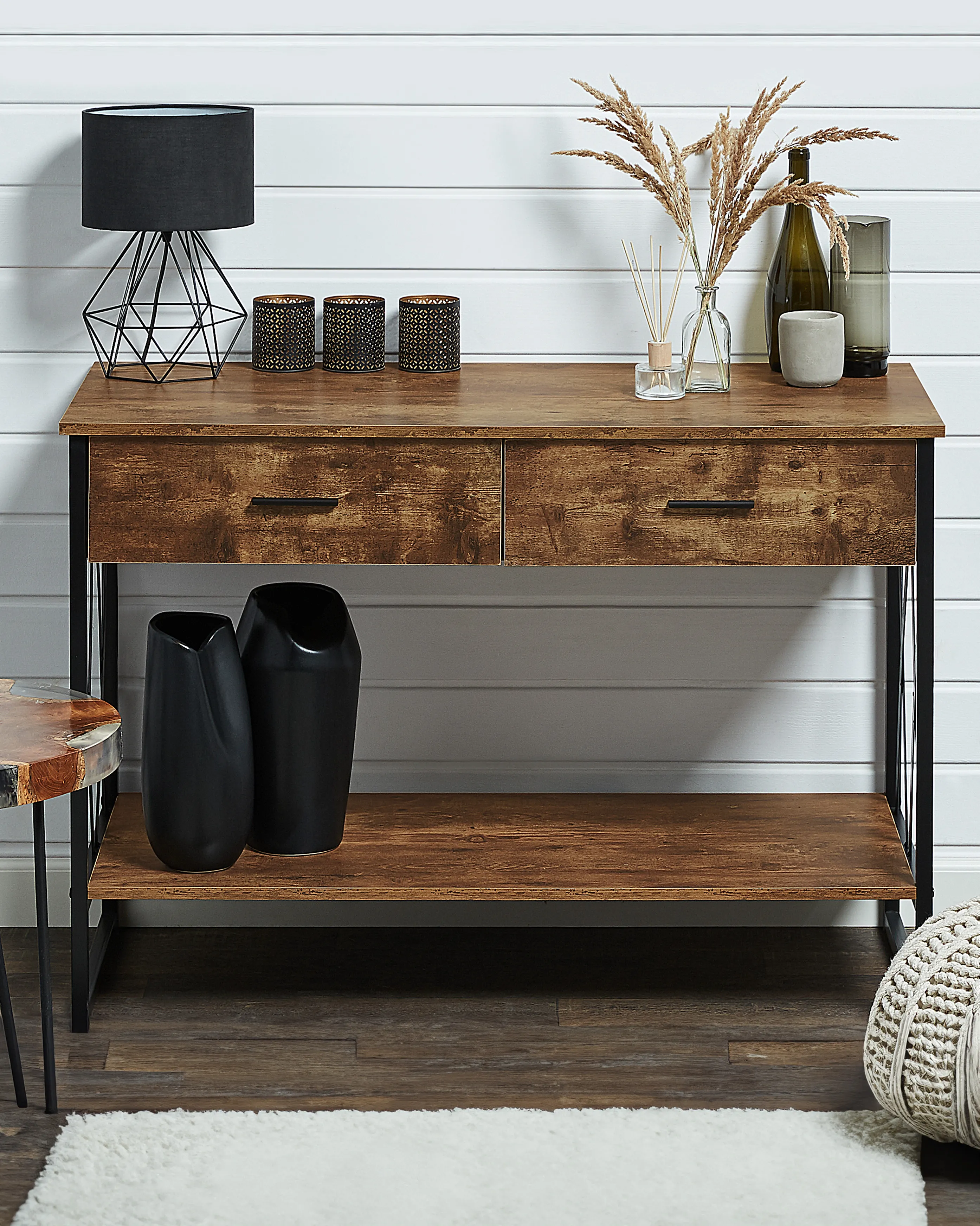 Console Table AYDEN Dark Brown