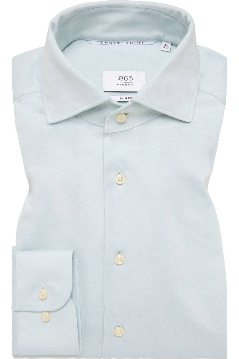 ETERNA 1863 Slim Fit Jerseyhemd hellgrün, Einfarbig