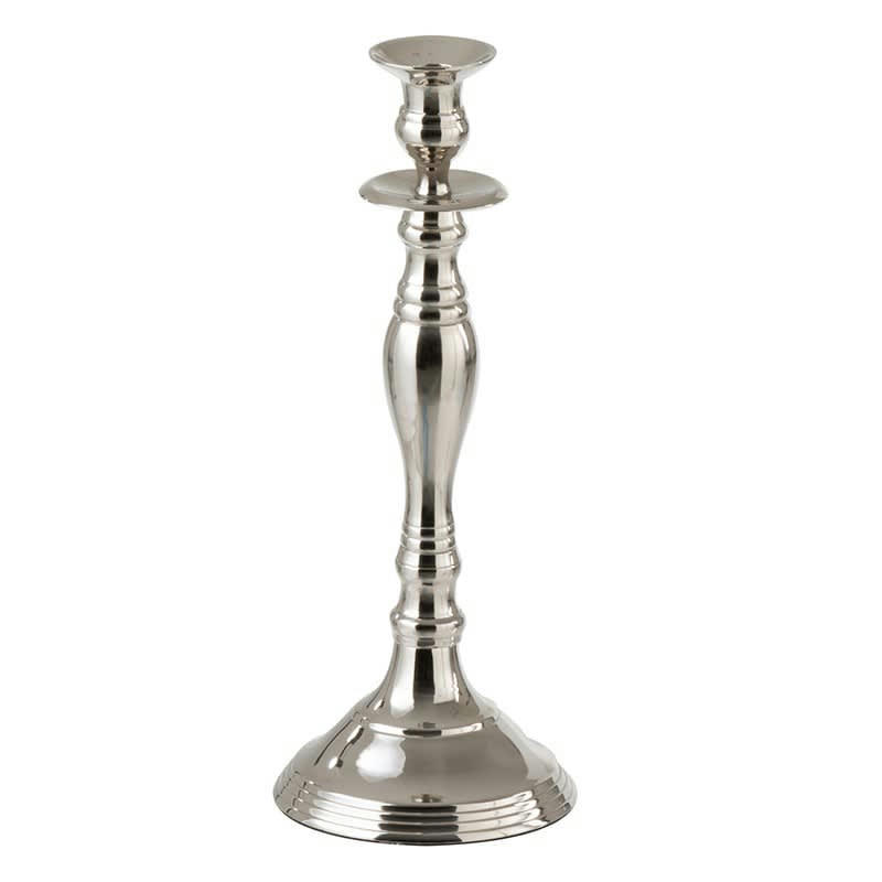 - Chandelier en aluminium argent 13x13x34 cm