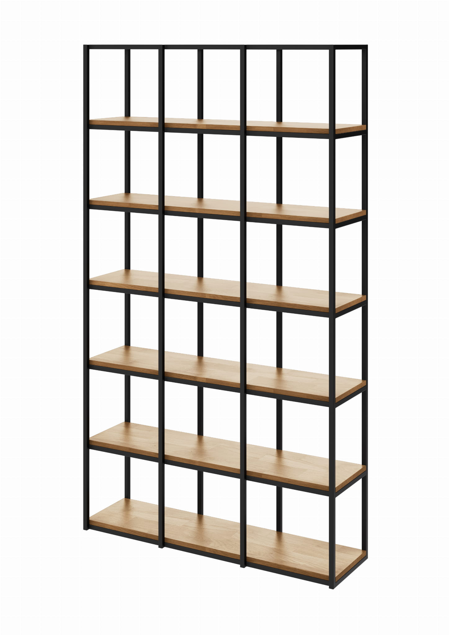 Regał WOOD BOX 212x120x30/34 Loft na książki