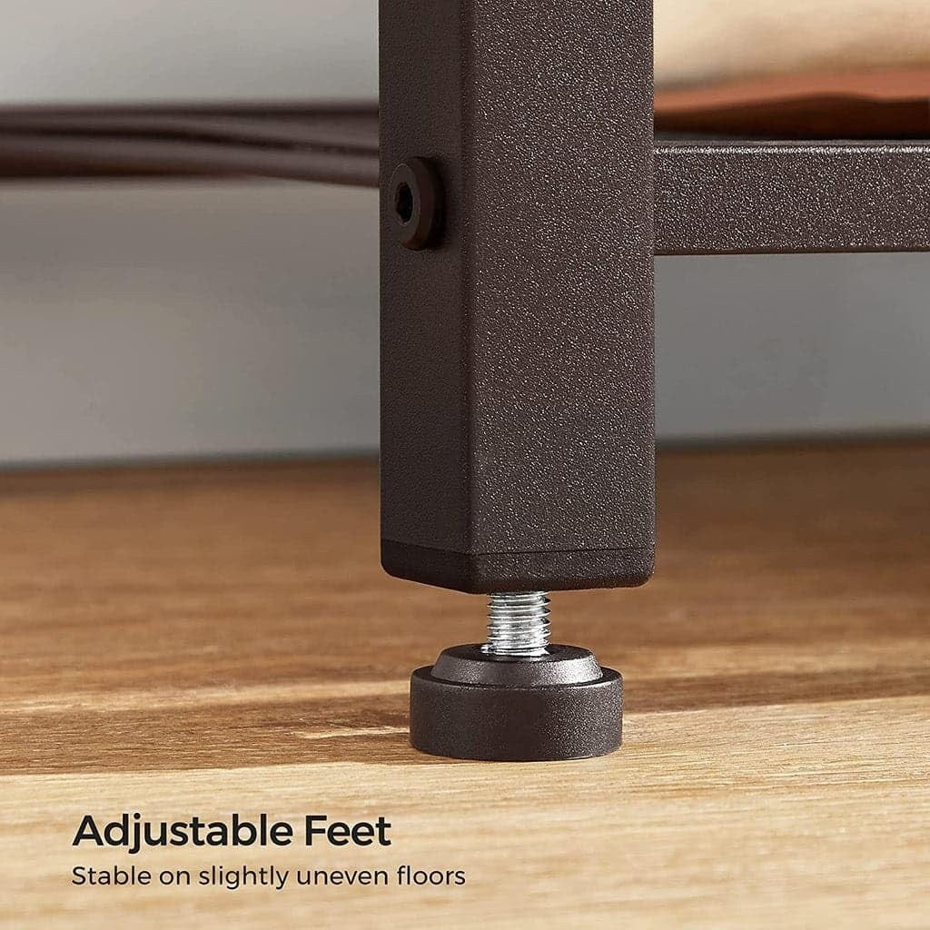 Coat Rack, 3-in-1 Hall Tree, Entryway Shoe Bench Coat Stand, Storage Shelves Accent Furniture Steel Frame Large Size, Industrial