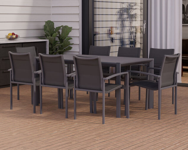 Boston-Eden 9 Piece Dining Setting
