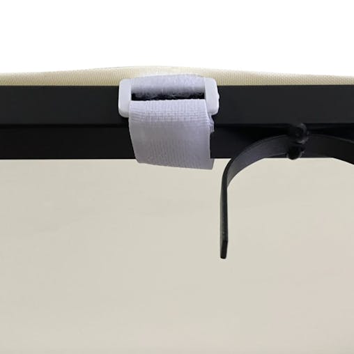 NNEVL Canopy Cream 4x3 m 180 g/m&sup2; Fabric and Steel