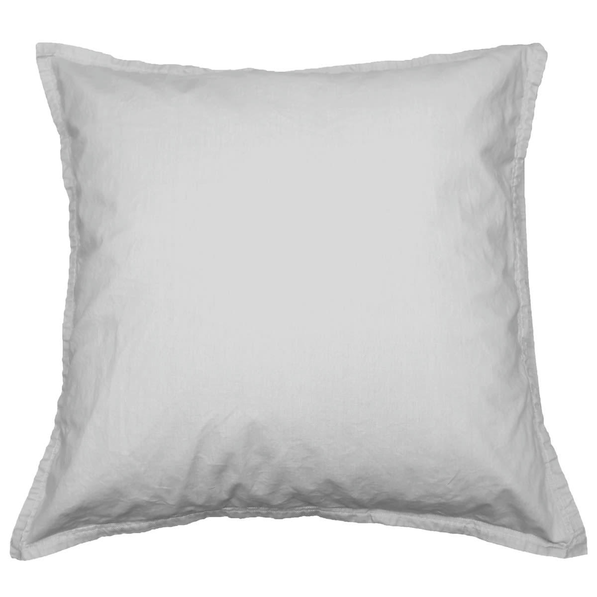 STUDIO - Lot de 2 taies d'oreiller en coton  gris perle 65x65 cm