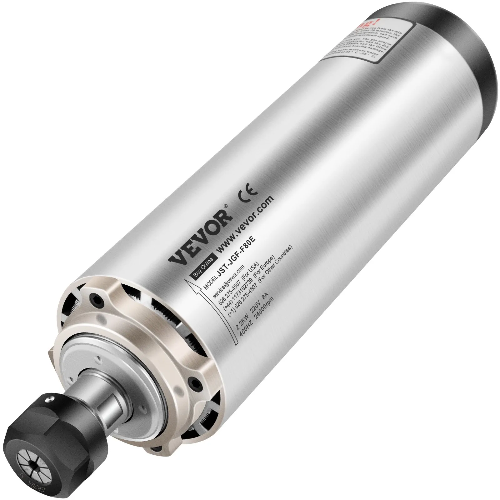 Wrzeciono CNC 2.2kW 220V chłodzone powietrzem ER20 - do frezarki i grawerki