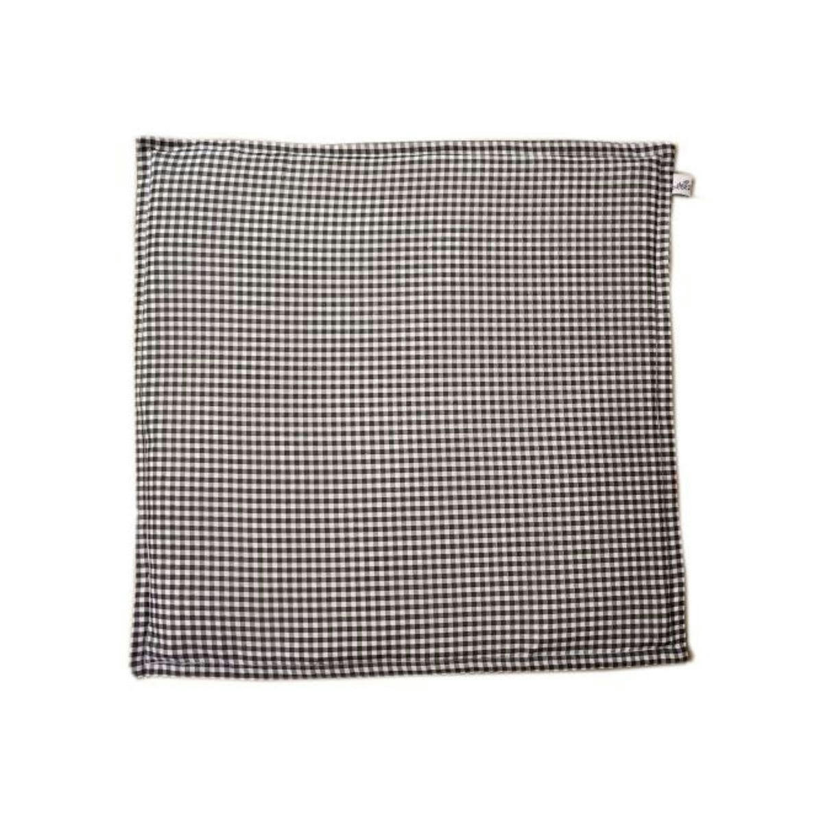 - Coussin rectangulaire coton imprimé Noir