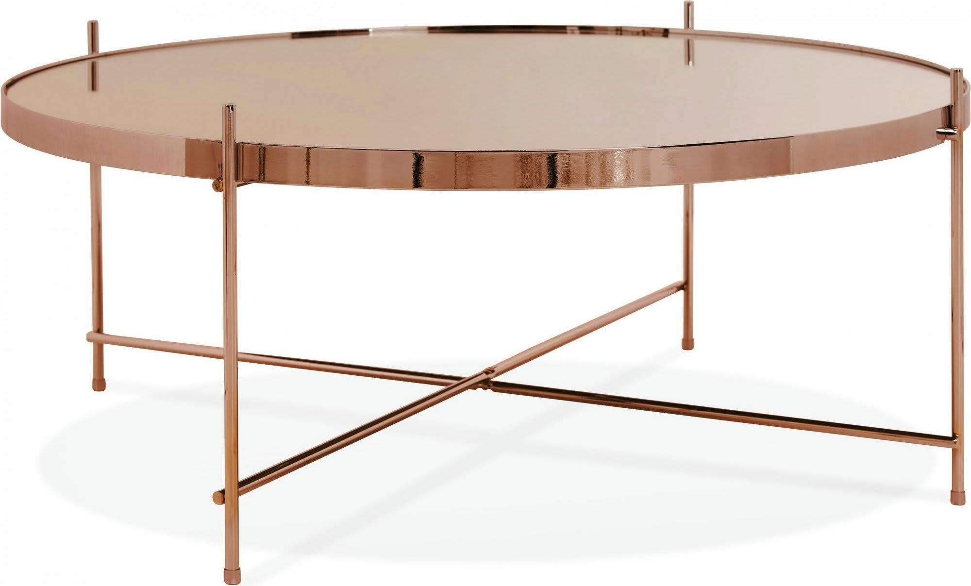 ESPEJO BIG - Table basse Verre Cuivre