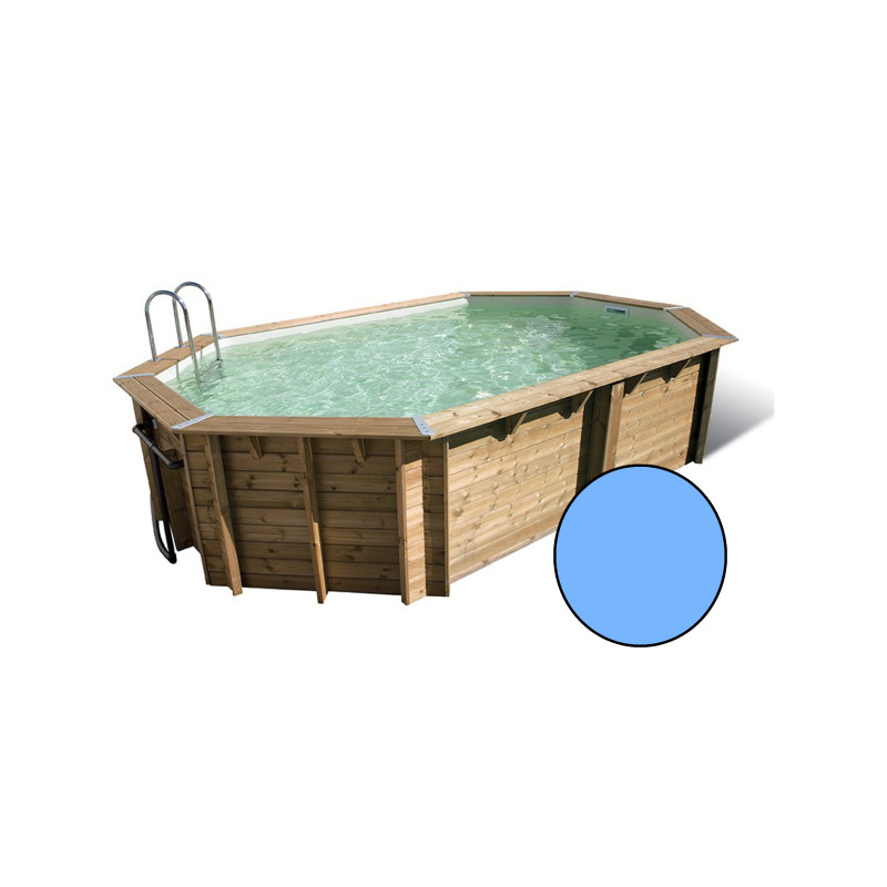 Piscine avec liner bleu Océa 4 x 6,1 x 1,3 m UBBINK