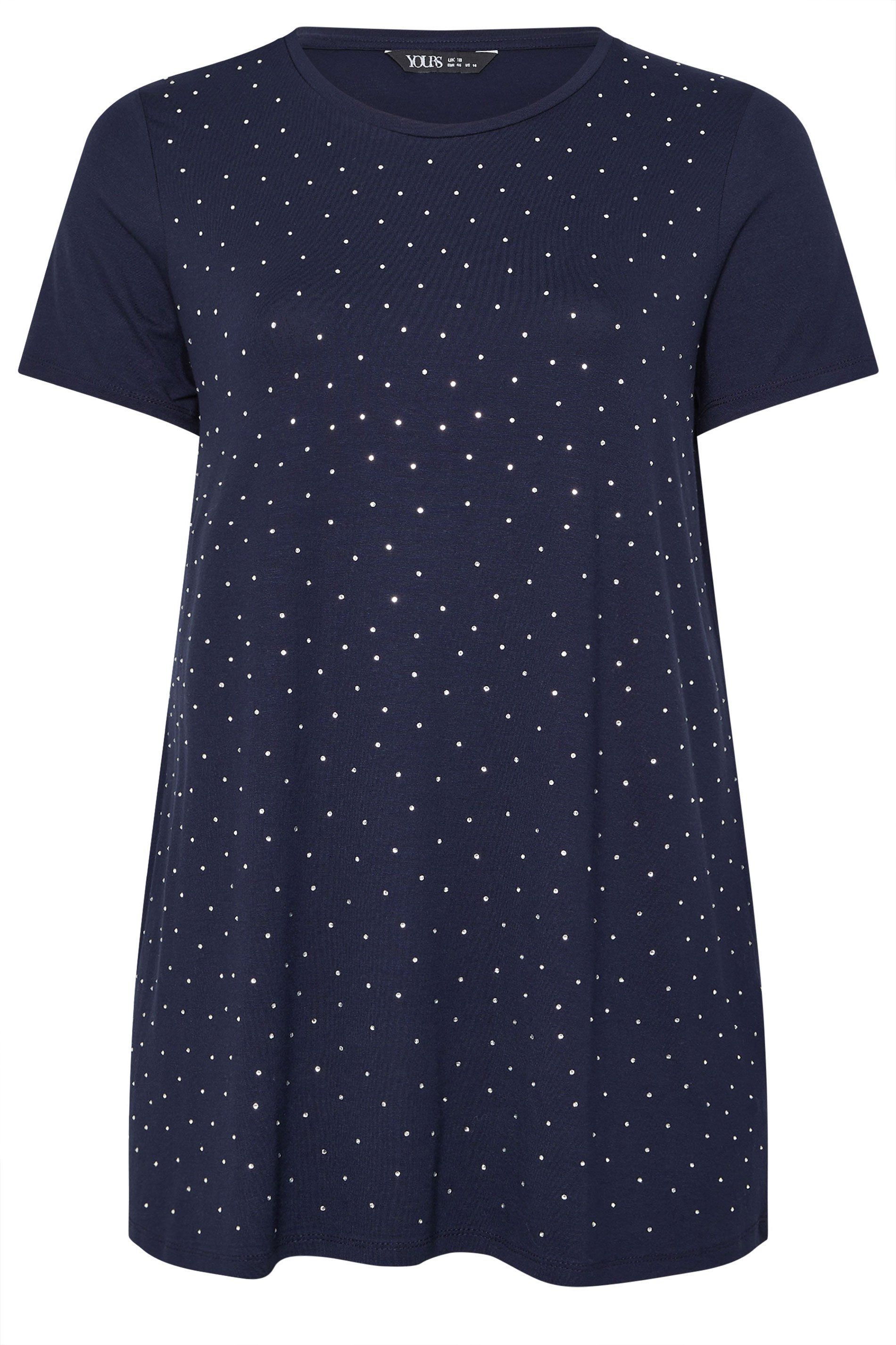 Yours Diamante Embellished Top
