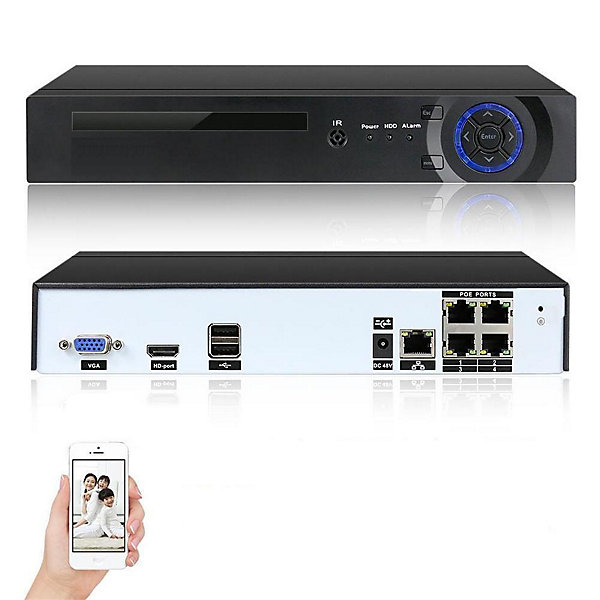 Kit vidéo-surveillance 2 caméras tube ip fullhd  5mp poe