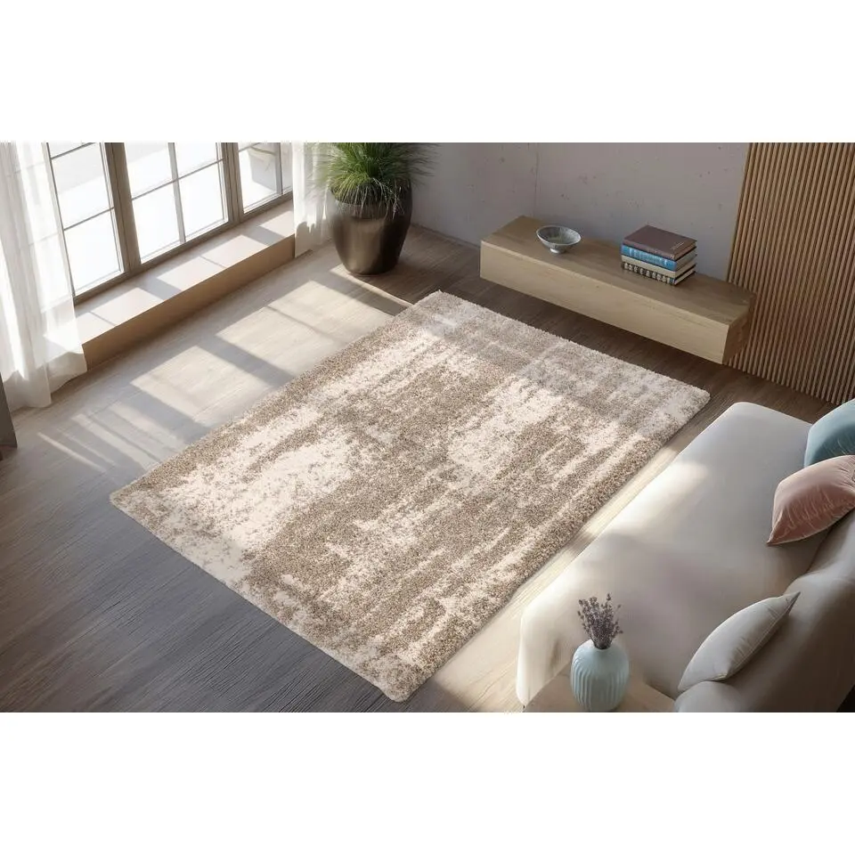 Pierre Cardin Vloerkleed MIrage - Hoogpolig beige 120x170 cm