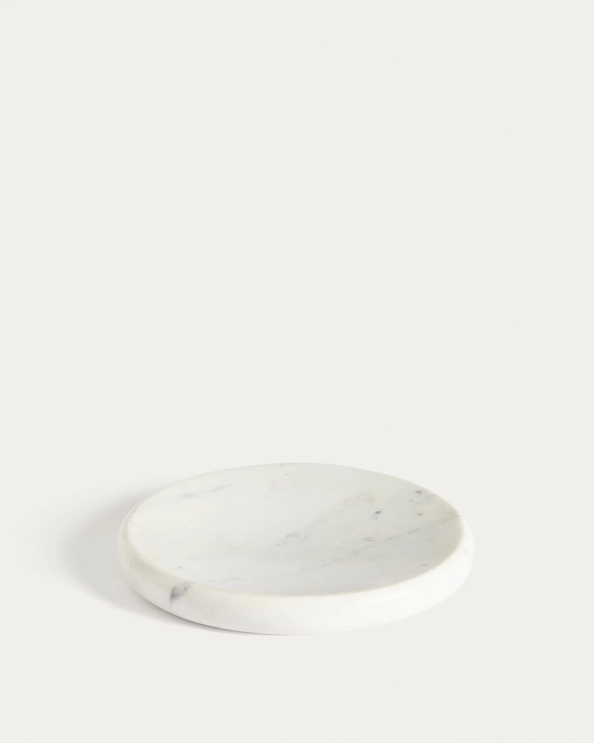 Obena tray in white marble Ø 25 cm
