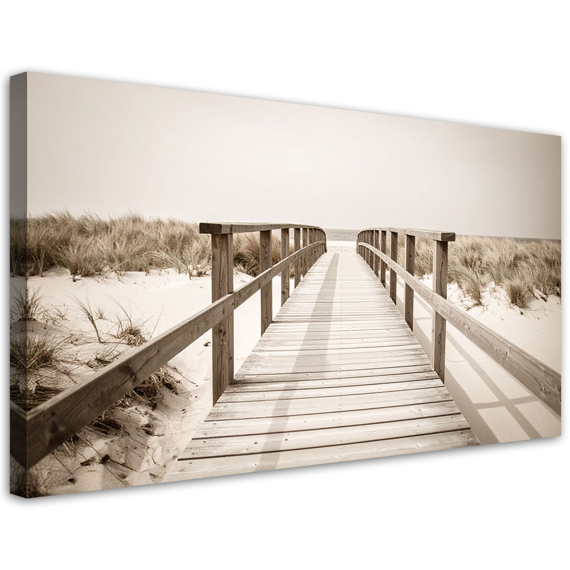 Obraz do salonu sypialni biura, Pomost plaża krajobraz natura 80x40