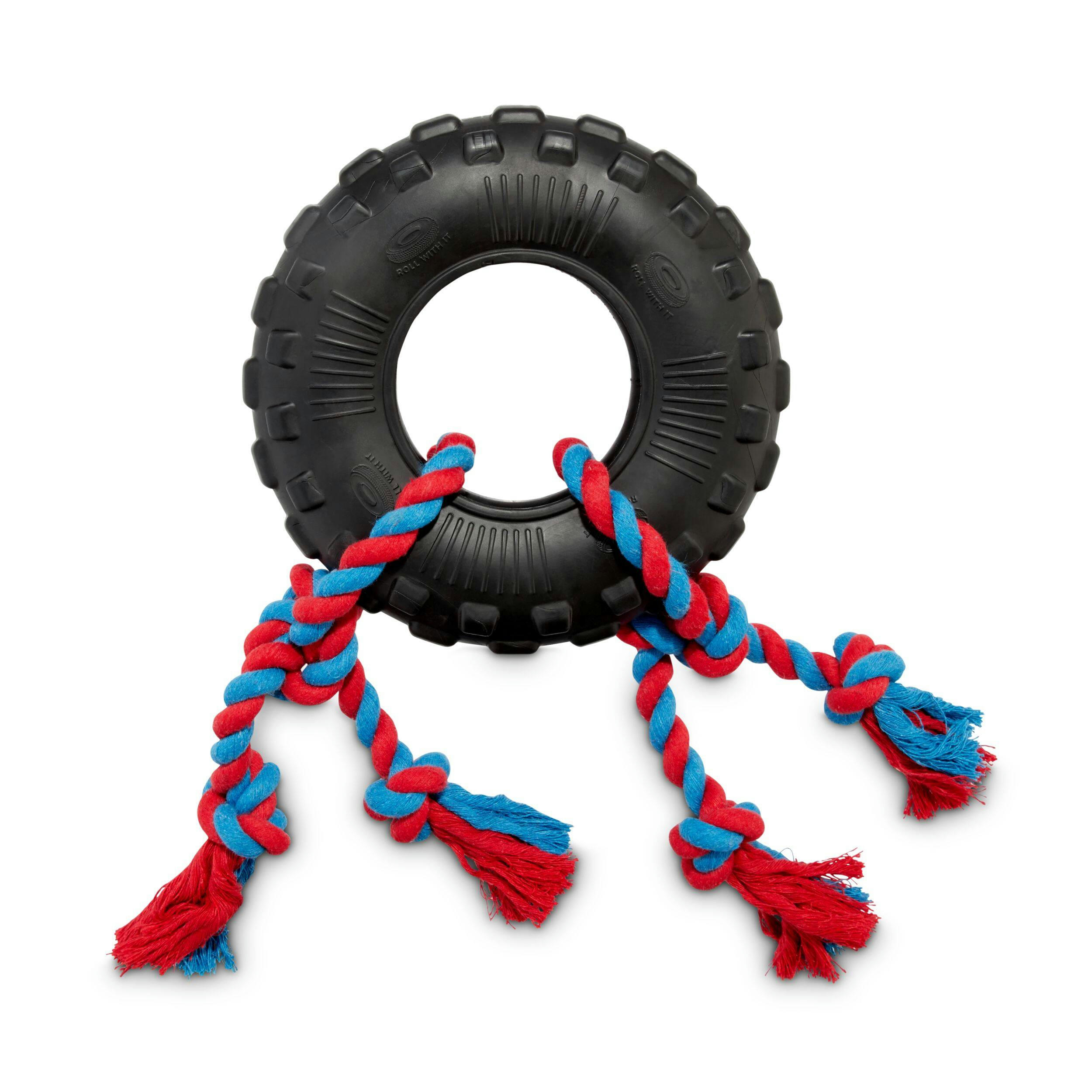 Petco Toss & Tug Tire Dual Rope Dog Toy 8