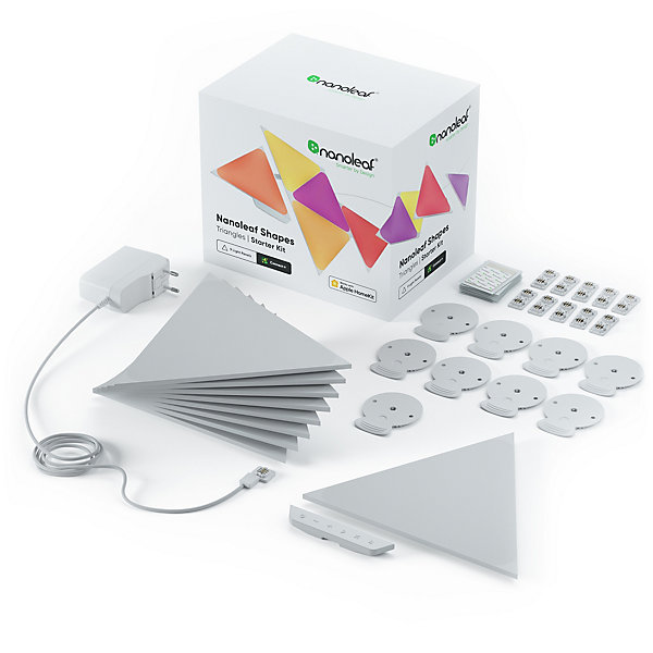 Kit de démarrage Nanoleaf Shapes 9 panneaux LED triangles