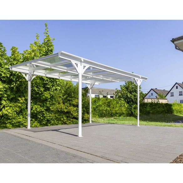 Carport »Westmann Carport«, Außenmaß BxT: 305 x 505 cm, weiß