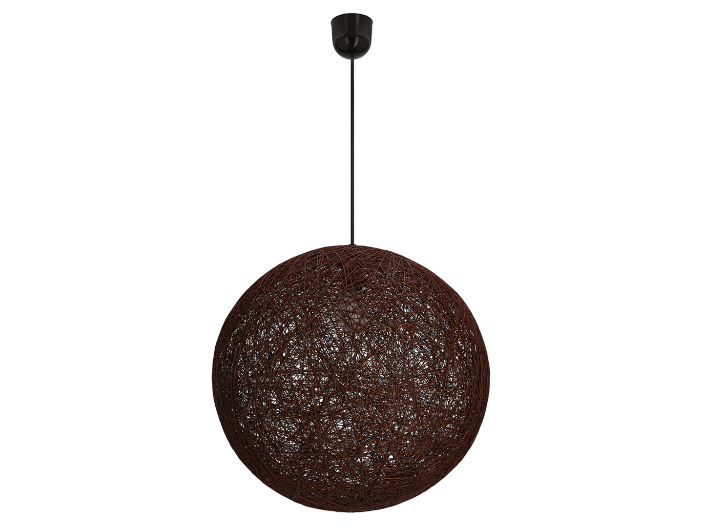 Lampa wisząca Caruba metalowa brązowa