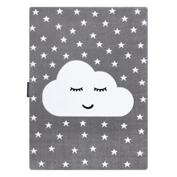 Dywan PETIT CLOUD CHMURKA GWIAZDKI szary 80x150 cm