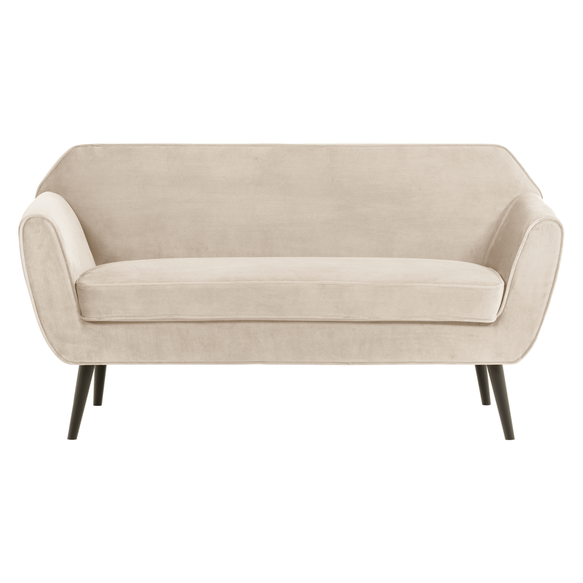 WOOOD bank 150 cm Rocco - Velvet - Off White - 75x150x82