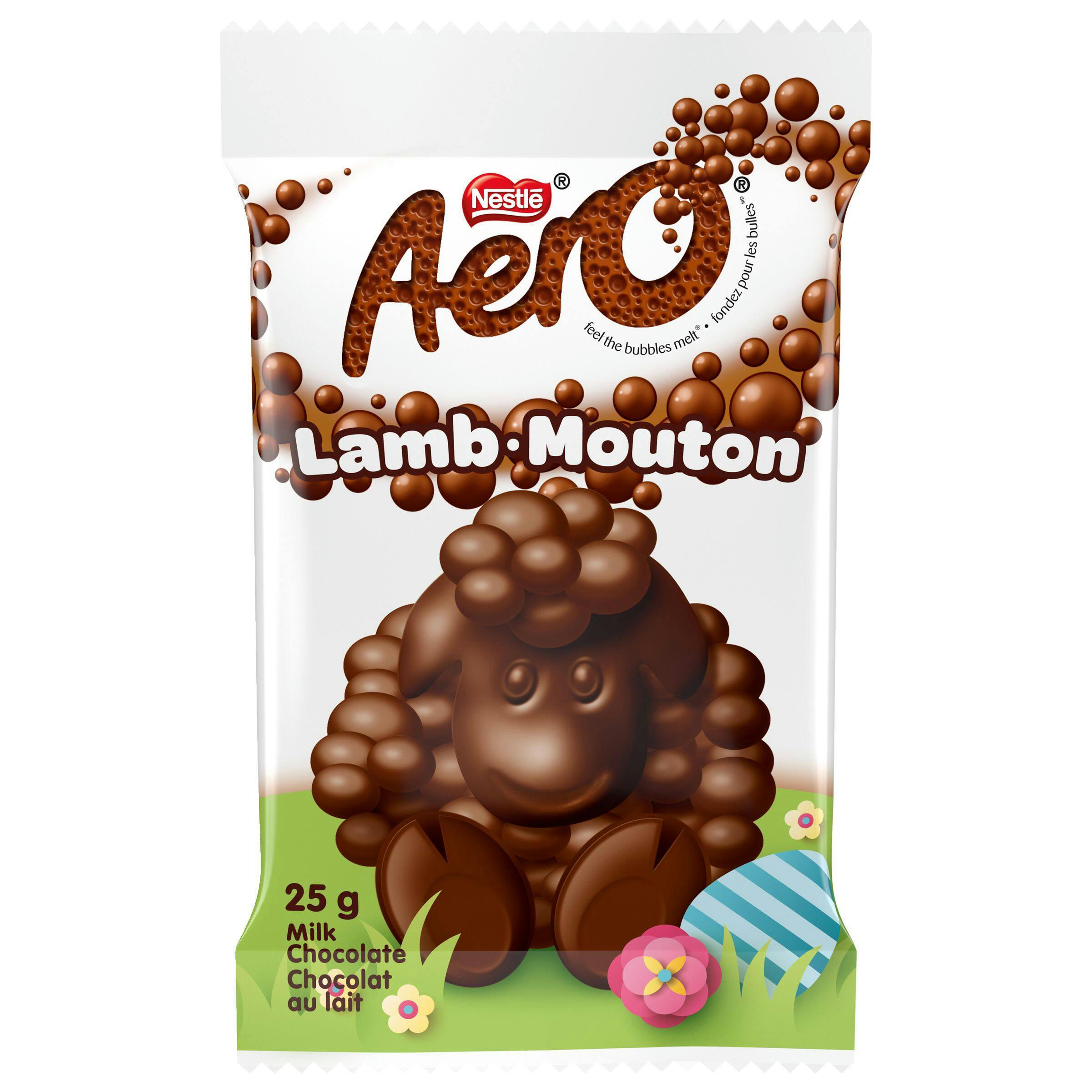 Aero Smooth Milk Chocolate Candy Easter Lamb, 25-g