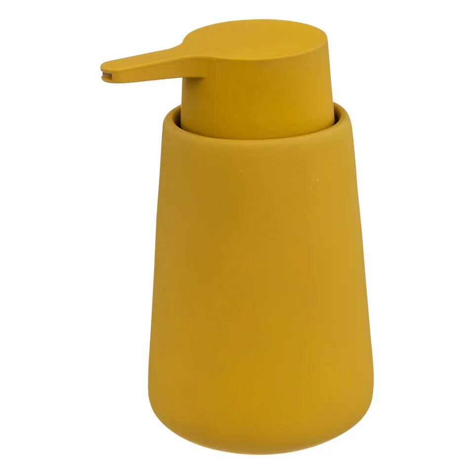 5Five Zeeppompje/dispenser - keramiek - geel - 250 ml - keuken