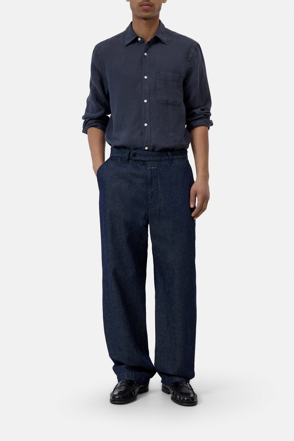 Basic Shirt aus Leinen