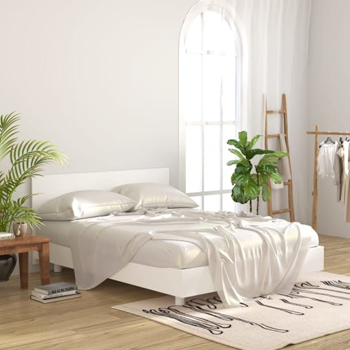NNEVL Bed Headboard White 160x1.5x80 cm Engineered Wood
