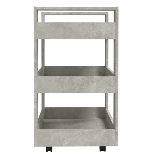 NNEVL Kitchen Trolley Concrete Grey 60x45x80 cm Engineered Wood