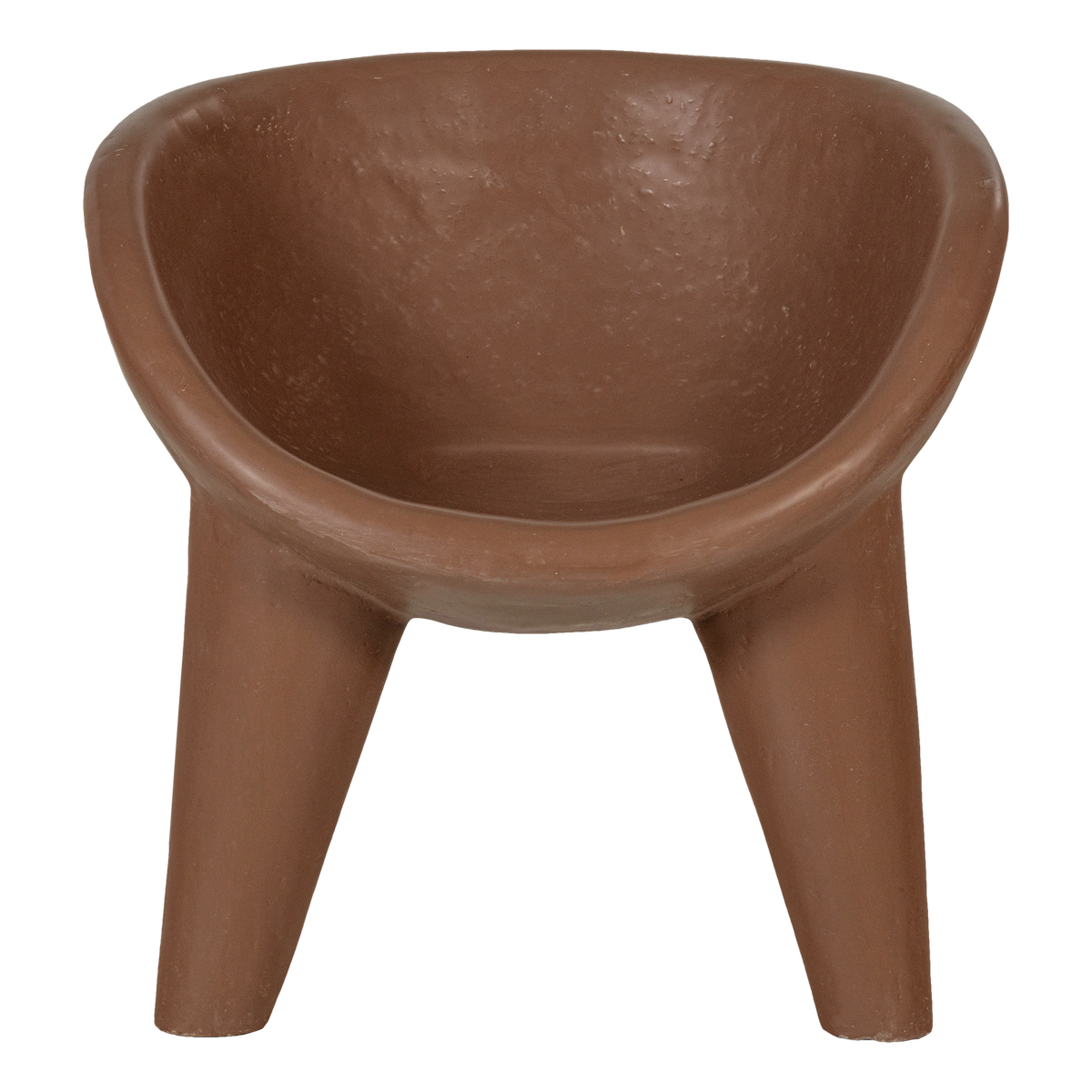 WOOOD loungestoel Orio - Polymeer - Rood/Bruin - 58x62x62