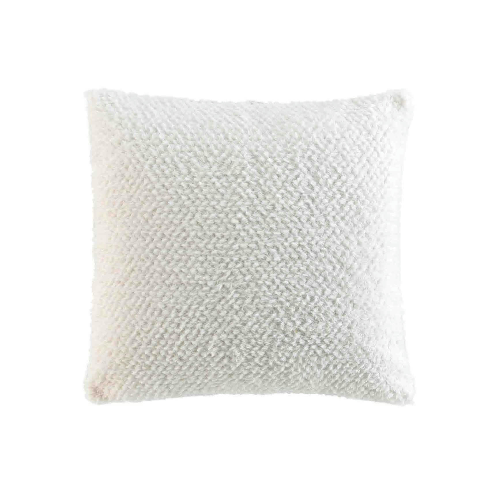 - Housse de coussin imitation fourrure naturel 40x40 cm